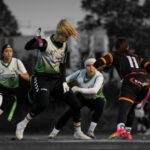 shows a defensive flagpull by Constables DB Annika Wendschlag